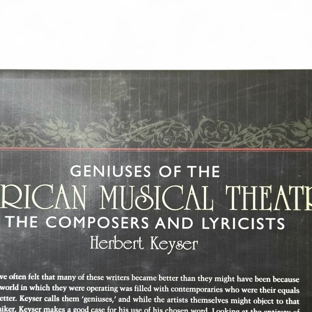 Geniuses Of America Music Theatre Coffee Table Book.